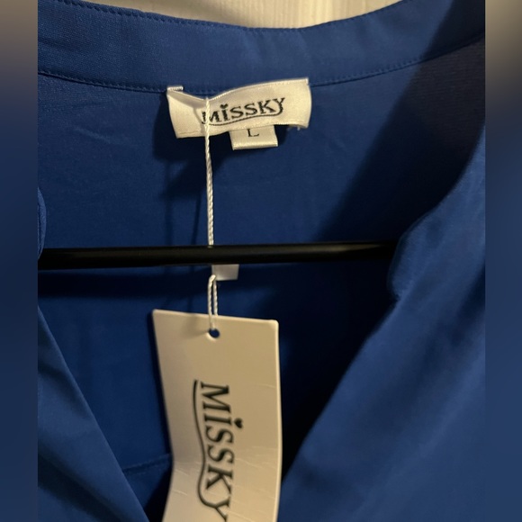 30 MISSKY Womens 3/4 Sleeve Shift Dress NWT size large retails $38.00 - Picture 11 of 13